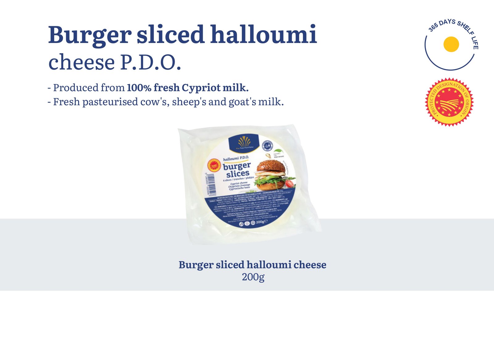 Burger Slice Halloumi Cheese